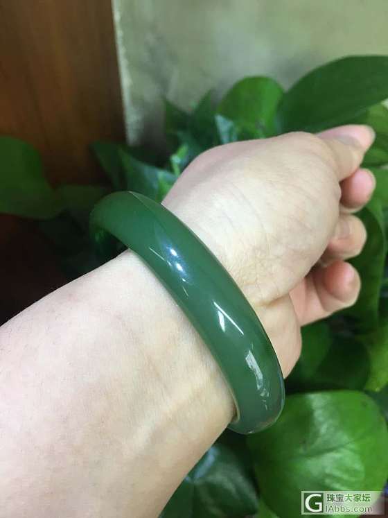 我也晒晒我的碧玉手镯_手镯碧玉