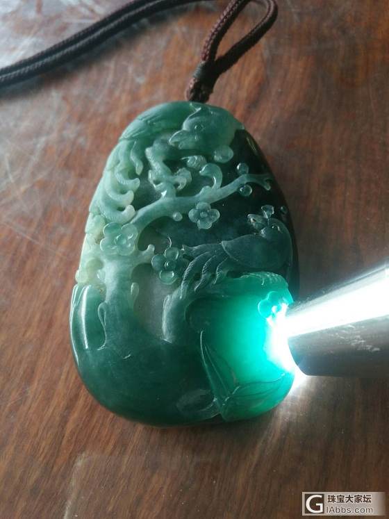 戴了几年的大坠子😁_翡翠