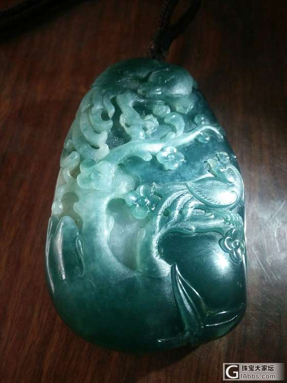 戴了几年的大坠子😁_翡翠