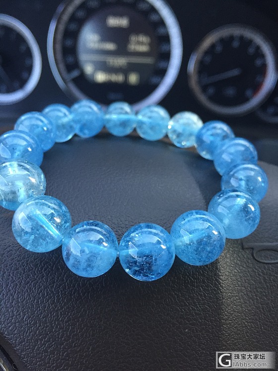 我这新来的小宠，永远不能抗拒的海蓝宝_海蓝宝珠串