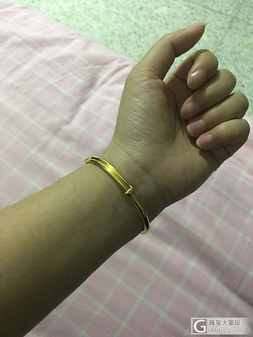 水红包，今天的装备，哈哈哈～～～_金手镯银