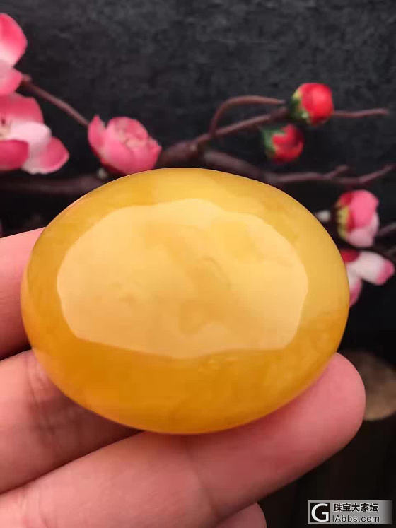 蜜蜡圆饼_蛋面蜜蜡