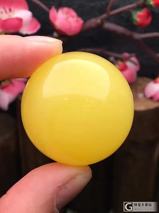 蜜蜡圆饼_蛋面蜜蜡