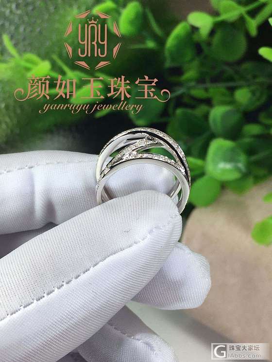 X元素排戒_颜如玉镶嵌