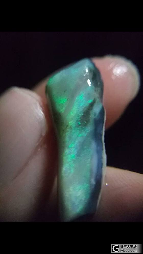 上次有人问我黑欧，现在有啦，新开一贴吧_打磨原石欧泊