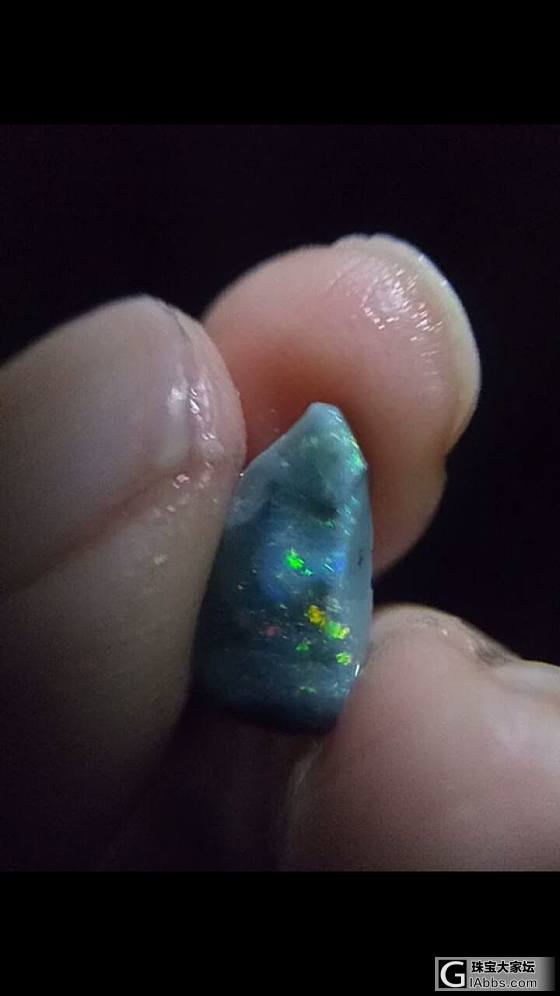 上次有人问我黑欧，现在有啦，新开一贴吧_打磨原石欧泊