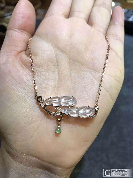 小翡翠锁骨链～_吊坠翡翠
