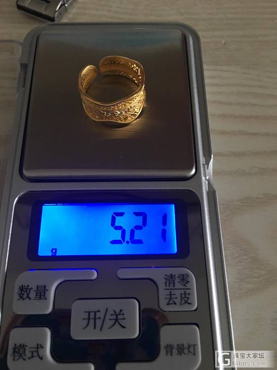 六福蕾丝戒指_戒指金