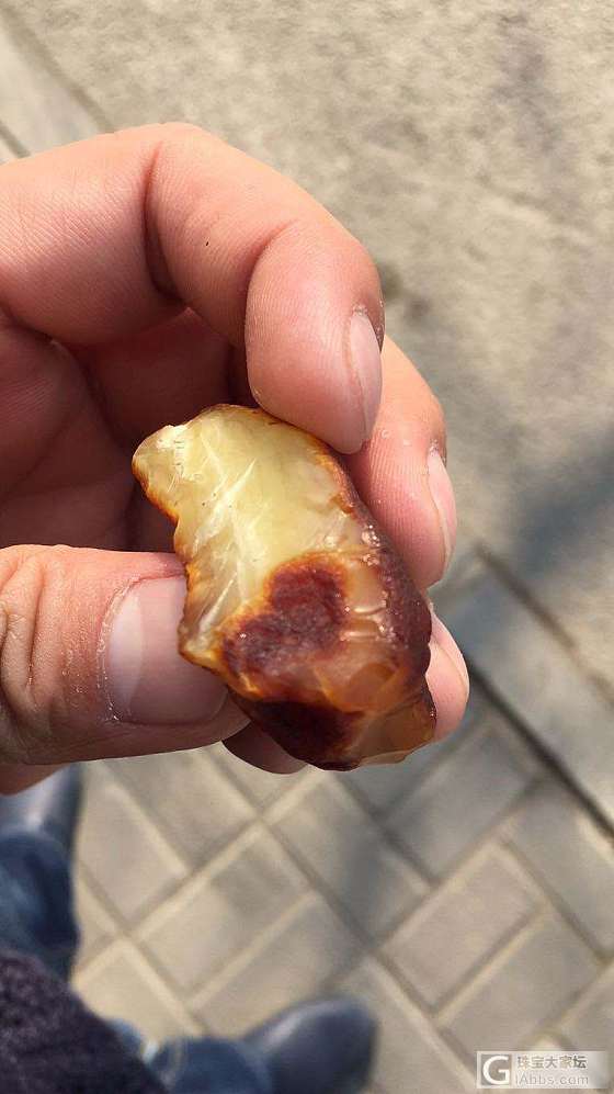 新手入新蜡 请大神给看一下_蜜蜡原石