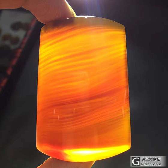 金棕平安无事牌_琥珀蜜蜡