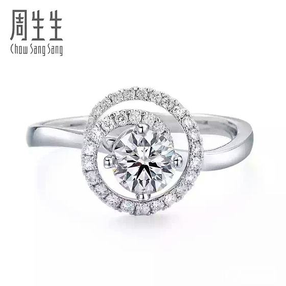求做周生生炫动戒托_钻石