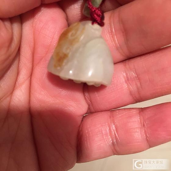 十年前地摊淘的50元的小莲蓬，很喜欢！尽管料不怎么样！_和田玉