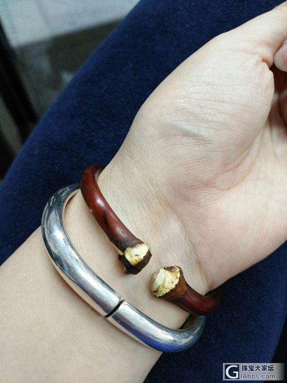 今日随拍~醉银记厚窄泥贵妃_手镯银