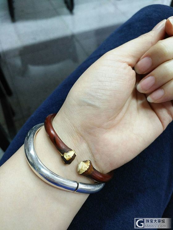 今日随拍~醉银记厚窄泥贵妃_手镯银