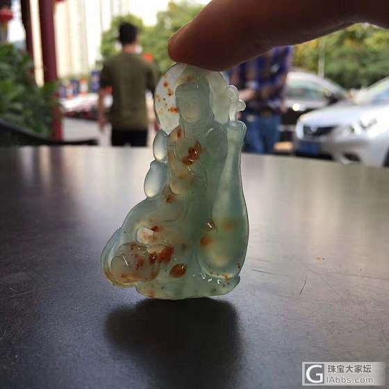 种老 撒金 宝瓶观音_挂件