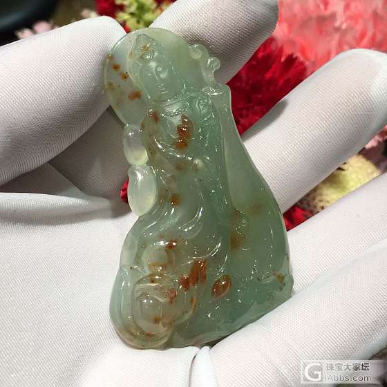 种老 撒金 宝瓶观音_挂件