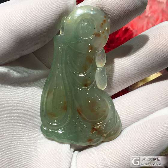种老 撒金 宝瓶观音_挂件