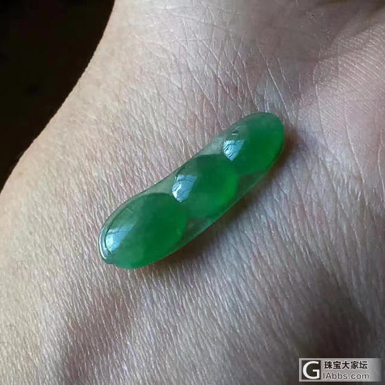 挺舍不得的一颗豆子_挂件翡翠