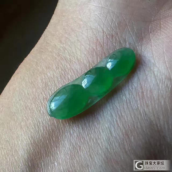 挺舍不得的一颗豆子_挂件翡翠