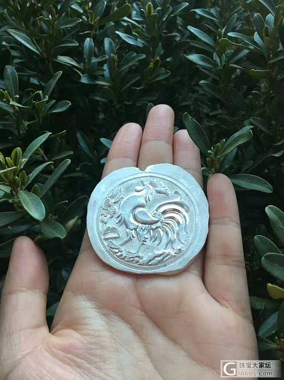 原创纯手工纯银吊牌支持来图样定做_银