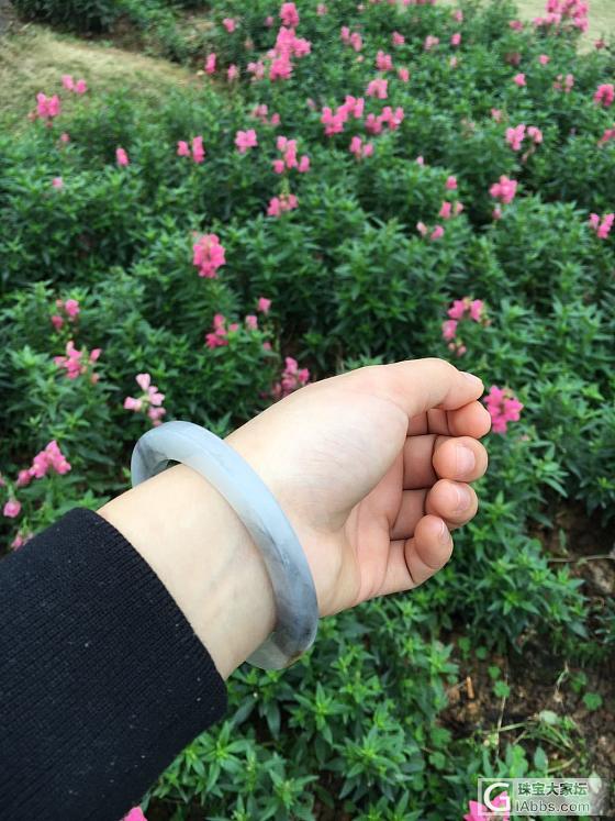 第二只和田青花仔料镯    小方条   56圈口_和田玉