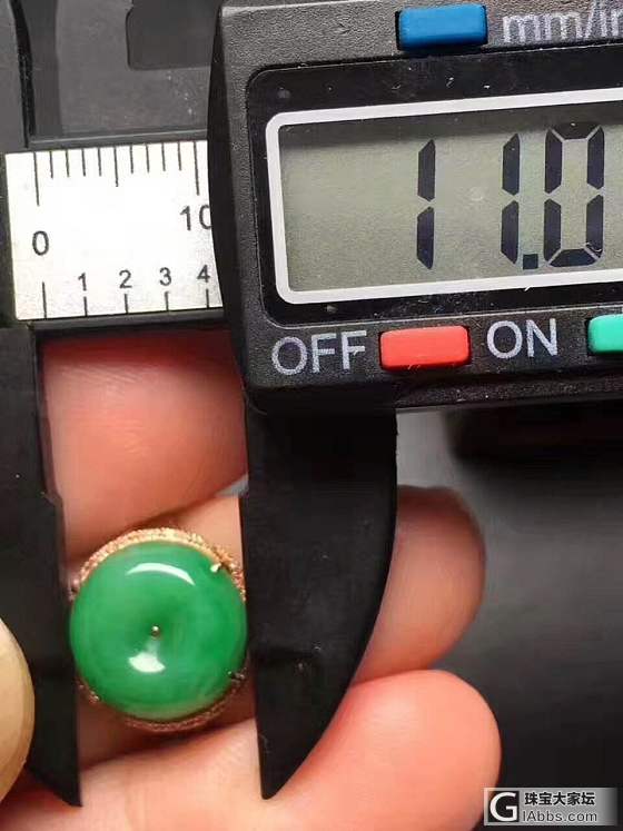 大捡漏：绿满平安扣戒指_戒指翡翠