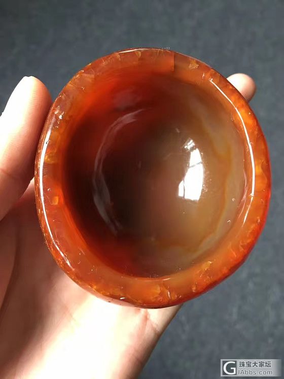 玛瑙原石杯，新货出炉照，尺寸约75*60*35_摆件玛瑙