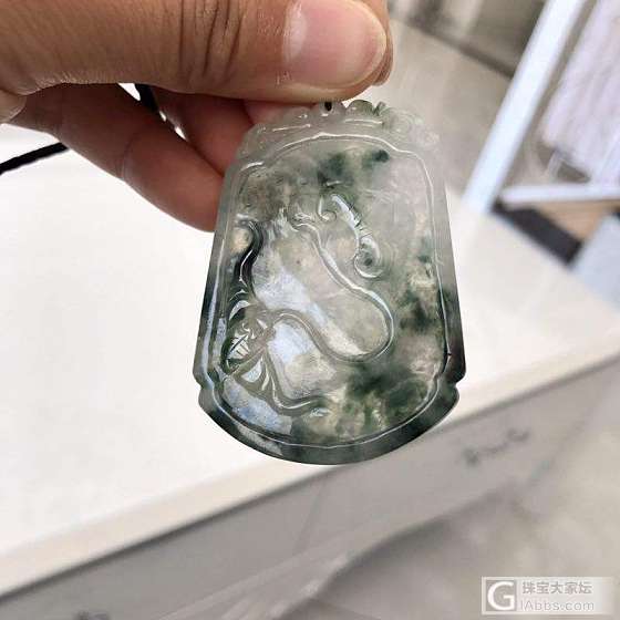 翡翠龙牌急转_挂件翡翠
