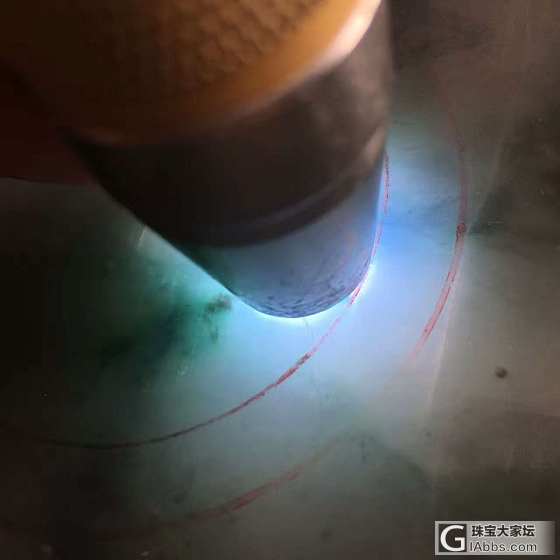 木那冰种手镯料！(行家看皮就明白)_原石翡翠