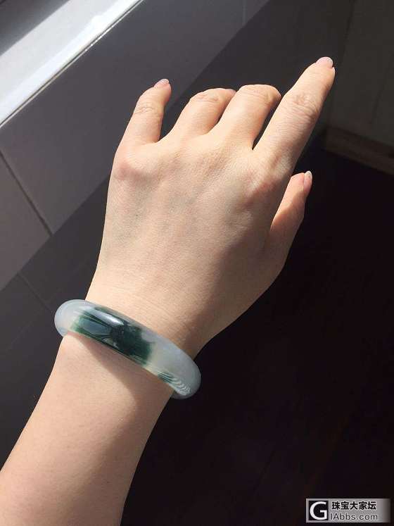 昨天收到，手撸青了，还是转了吧…_手镯翡翠