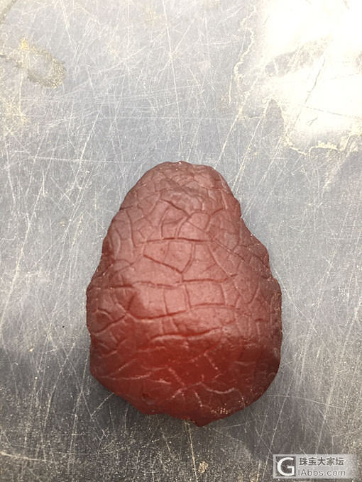 荔枝纹红皮全皮吊坠打孔即戴_琥珀蜜蜡