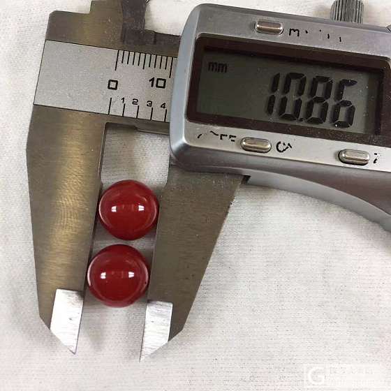 阿卡牛血配珠，直径10.8mm 3.5克_珊瑚