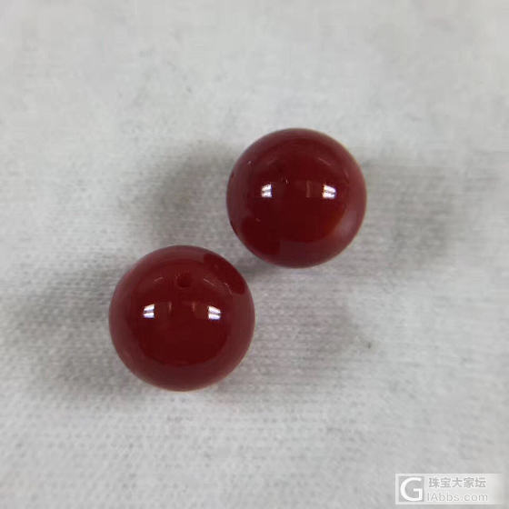 阿卡牛血配珠，直径10.8mm 3.5克_珊瑚
