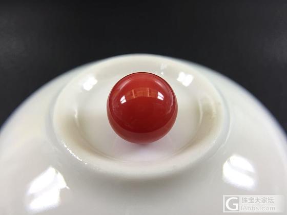 阿卡珊瑚圆珠，直径10mm 1.45克 完美全品_珊瑚