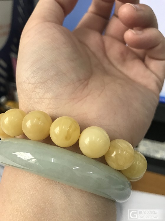 蜜蜡和松石确实很配😀😀😀_松石搭配蜜蜡