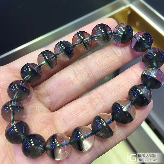 绿幽灵聚宝盆墨绿🈚️红皮噢 这样一条什么价位 11.5mm_绿幽灵幽灵晶珠串