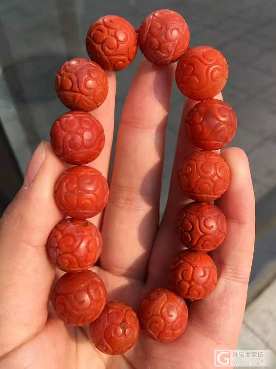 30mm南红大单珠镇楼_南红配件