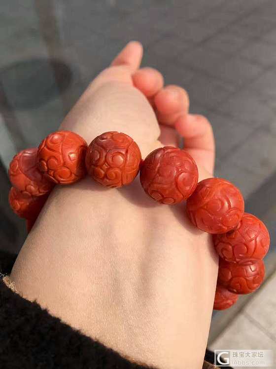 30mm南红大单珠镇楼_南红配件