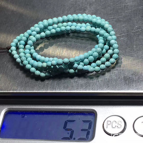 绿松石小米链_松石