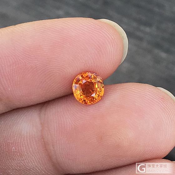 1.33ct 芬达橙 艳橙 椭圆 锰铝榴石 石榴石 戒指 吊坠 镶嵌定制_芬达