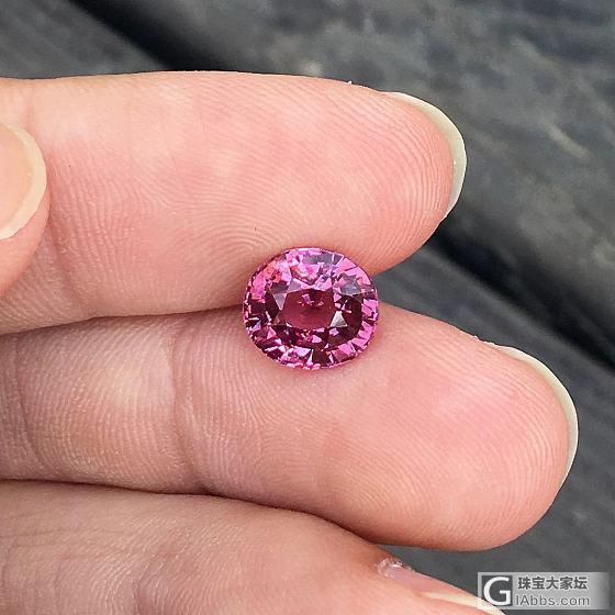 3.43ct 坦桑尼亚 浅粉 粉色 椭圆 全净 Malaya 石榴石 镶嵌定制_石榴石