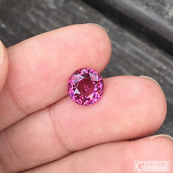 2.82ct 坦桑尼亚 粉紫 浅粉 圆形 Malaya 石榴石 戒指 镶嵌定制_芬达刻面宝石