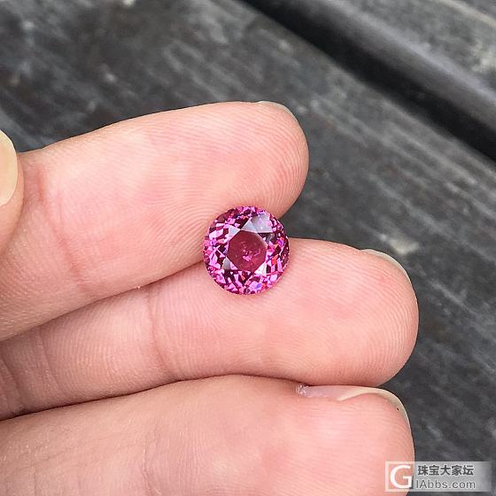 2.82ct 坦桑尼亚 粉紫 浅粉 圆形 Malaya 石榴石 戒指 镶嵌定制_芬达刻面宝石