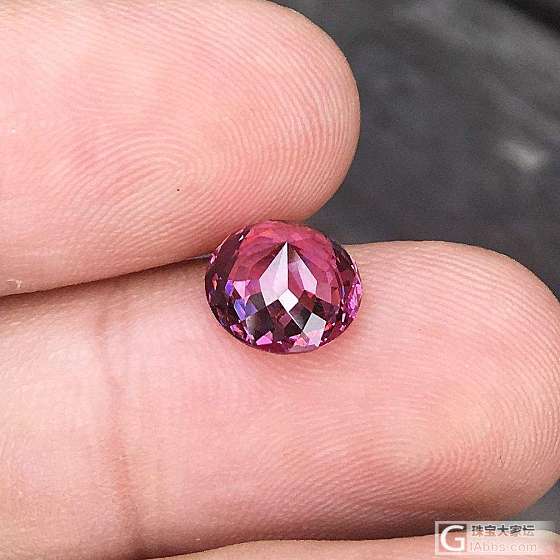 2.82ct 坦桑尼亚 粉紫 浅粉 圆形 Malaya 石榴石 戒指 镶嵌定制_芬达刻面宝石