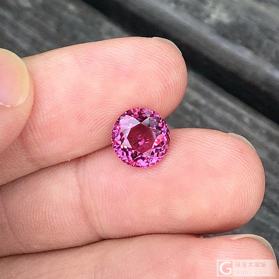 2.82ct 坦桑尼亚 粉紫 浅粉 圆形 Malaya 石榴石 戒指 镶嵌定制_芬达刻面宝石