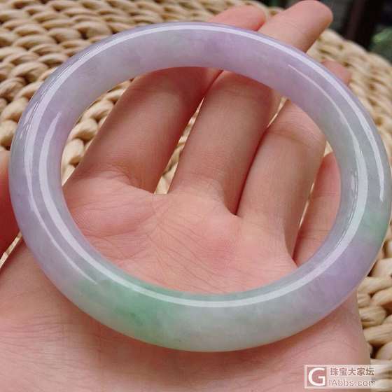 紫罗兰的圆条手镯_手镯翡翠