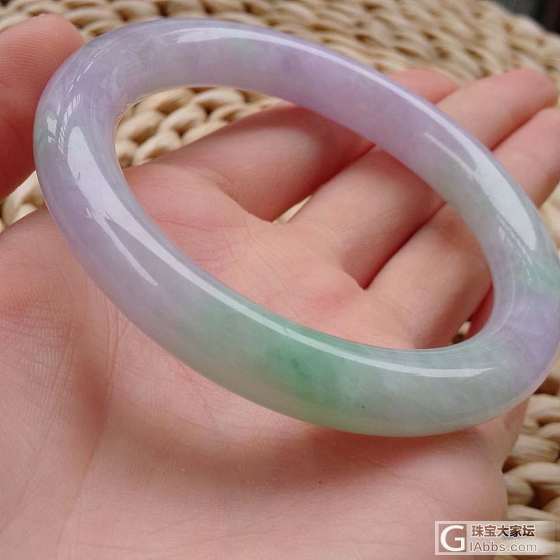 紫罗兰的圆条手镯_手镯翡翠