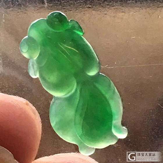 翡翠满色鱼_挂件翡翠