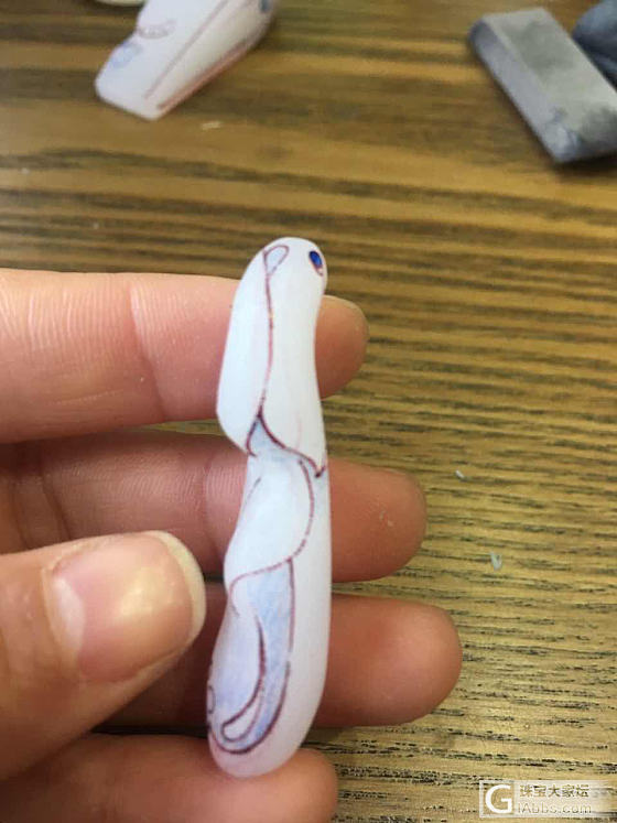 高白羊脂玉兰花的诞生_和田玉挂件