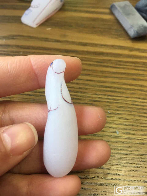 高白羊脂玉兰花的诞生_和田玉挂件